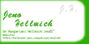 jeno hellmich business card